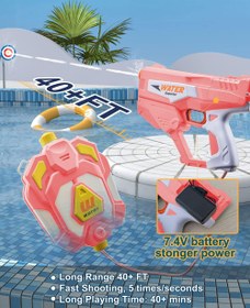 تصویر تفنگ آبپاش 1350 میلی لیتری Electric Combat Water Gun 1350ml Electric Combat Water Gun 1350ml