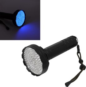 تصویر UV Flashlight Large Inspection Area Blacklight Flashlight 128 LED for Passport for Antiques - ارسال 15 الی 20 روز کاری 