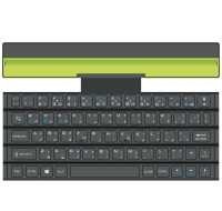 تصویر Green  Multi Functional Rollable Wireless Keyboard ا GREEN  Multi Functional Rollable Wireless Keyboard GREEN  Multi Functional Rollable Wireless Keyboard