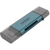 تصویر رم ریدر USB-A/USB-C اونتن مدل OTN-CR532 با درگاه حافظه SD و TF 