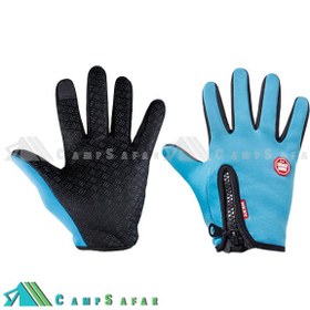 تصویر دستکش وینداستاپر HKXY مدل L208 TOLEMI Winter Gloves Running Thermal Gloves Warm Gloves Anti-slip Touchscreen Gloves for Men Women Sport Walking Riding Driving Cycling