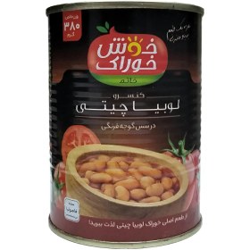 تصویر کنسرو لوبیا چیتی در سس گوجه فرنگی خوش خوراک - 380 گرمی 