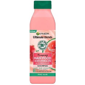 تصویر شامپو حجم دهنده هندوانه گارنیر Garnier Fructis Watermelon Hair Food Shampoo 350 ml 