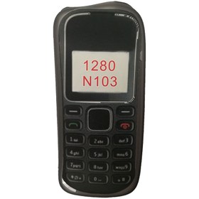 تصویر قاب ژله ای ساده Nokia 1280 مشکی Cover Case For Nokia 1280