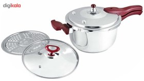 تصویر زودپز دسینی مدل دسته دار ظرفیت 6 لیتر Dessini Handli Pressure Cooker 6 Liter