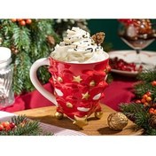 تصویر ماگ لیوان درخت کاج دولومیت 300 میلی لیتر قرمز English Home 