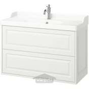 تصویر روشویی با کشو/روشویی/شیر آب ایکیا مدل IKEA TÄNNFORSEN / RUTSJÖN رنگ سفید تحویل 29 روزه IKEA TÄNNFORSEN / RUTSJÖN Wash-stnd w drawers/wash-basin/tap