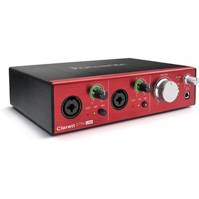تصویر کارت صدا Focusrite Clarett+ 2Pre USB-C Focusrite Clarett+ 2Pre Desktop 10x4 USB Type-C Audio/MIDI Interface