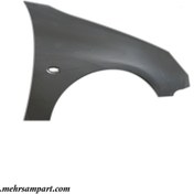 تصویر گلگیر جلو پژو 206 راست با آستر برند roosta