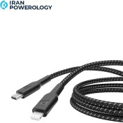 تصویر کابل 2 متر USB C به Lightning پاورولوژی Powerology Braided Type-C to Lightning Cable 2M P23BRCL2 