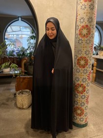 تصویر چادر مشکی ساده ایرانی 