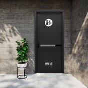 تصویر درب ضد حریق سایز ۱۱۰*۲۱۰ تحمل دمای ۱۴۰۰ درجه 