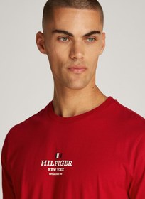 تصویر تی‌شرت یقه گرد لوگو برند Tommy Hilfiger Logo Crew Neck T-Shirt