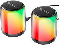 تصویر اسپیکر بلوتوث رومیزی قابل حمل هوکو Hoco Wireless and wired speakers BS56 Colorful for PC 