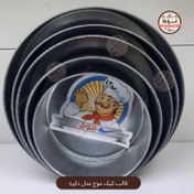 تصویر قالب کیک موج طرح دایره ارتفاع بلند و کوتاه 