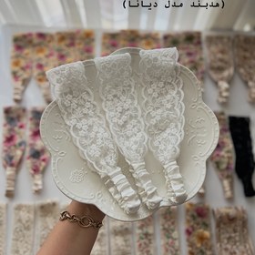 تصویر هدبند تور دیانا - سفید 