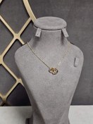 تصویر گردنبند نقره قلب وارداتی کد Z1P13 - طلایی 