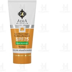 تصویر کرم ضد آفتاب SPF 25 بی رنگ آدرا 50 میلی لیتر 