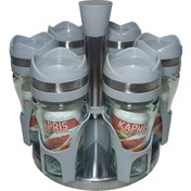 تصویر ست جا ادویه 7 پارچه کاپریس مدل فلورا کد GGG 