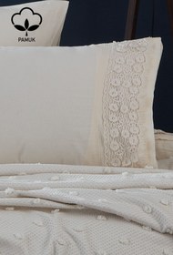 تصویر سرویس روتختی دو نفره Venus Lace Double 7 Piece Duvet Cover Pike مجموعه Nazik Home 