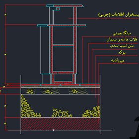 تصویر دیتیل پیشخوان چوبی 