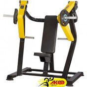 تصویر دستگاه پرس سینه نشسته وزنه آزاد طرح تکنو مبارز 