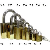 تصویر قفل آویز سایز 25 نخودی مناسب کیف و چمدان 