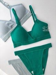 تصویر ست لباس زیر دخترانه کبریتی با کاپ متحرک 