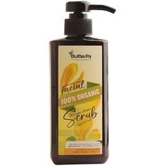 تصویر کرم لایه بردار صورت باترفلای مدل هسته زردآلو حجم 300 میلی لیتر 