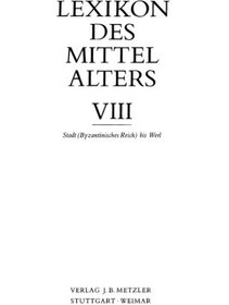 تصویر دانلود کتاب Lexikon des Mittelalters 8. Stadt (Byzanz) - Werl 1999 کتاب آلمانی واژگان قرون وسطی 8. شهر (بیزانس) - Werl 1999