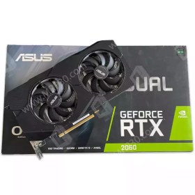 تصویر کارت گرافیک ایسوس ASUS GeForce RTX 2060 DUAL 6GB OC EVO 