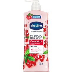 تصویر لوسیون بدن وازلین Vaseline مدل Cranberry حاوی عصاره کرنبری حجم 320 میل 