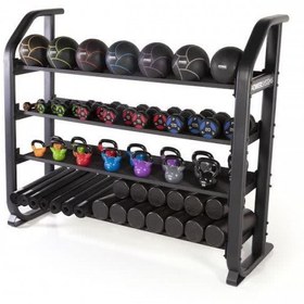 تصویر رک دمبل و تجهیزات با لوله بیضی Dumbbell rack and equipment NS6009 