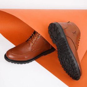 تصویر نیم بوت مردانه LV عسلی مدل Roni ویژه 