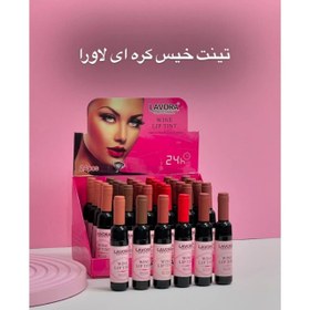 تصویر تینت لب لاورا مدل شامپاینی 
