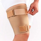 تصویر ران بند نئوپرنی قابل تنظیم پاک سمن سایز L رنگ کرم Paksaman Neoprene Thigh Support Size L