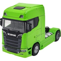 تصویر ماشین بازی تریلی اسکانیا تک محور فلزی دکوری 