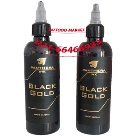 تصویر رنگ تاتو پنترا بلک گلد panthera black gold 