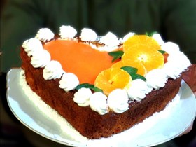 تصویر کیک پرتقالی Orange cake powder