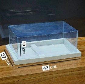 تصویر باکس گل و کیک طلقی ۵ عددی مدل ۷۷۱۳ 