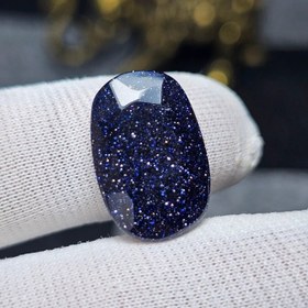 تصویر نگین سنگ دلربای سرمه ای تراش فست کد 34803 
