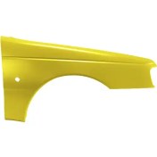 تصویر گلگیر جلو رنگی و آستر شده سمت چپ و راست راهنما دار مناسب پژو 405 پژوآردی و پژو روآ - زرد تاکسی / راست(شاگرد) Front left and right fender, lined, without paint, with guide rail, suitable for Peugeot 405