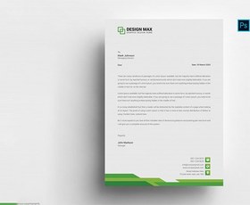 تصویر سربرگ A4 چند منظوره – Professional letterhead design 