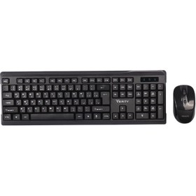 تصویر کیبورد و ماوس بی سیم وریتی مدل V-KB6140W Verity V-KB6140W wireless keyboard and mouse combo