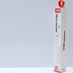 تصویر کابل شارژ پاوربانک USB به Lightning مدل VABI CA26 