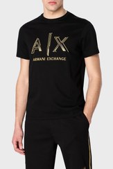 تصویر تی شرت آستین کوتاه لوگو دار مردانه Armani Exchange | 3RZTRC ZJ9AZ 1200 