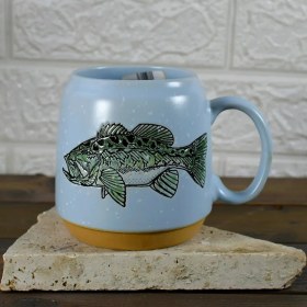 تصویر ماگ سرامیکی طرح ماهی 
