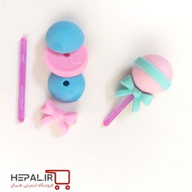 تصویر پاک‌کن طرح آبنبات پاک‌کن با طرح آبنبات و کلوچه