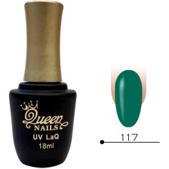 تصویر لاک ژل کوئین نیلز - 117 سبز کله غازی 