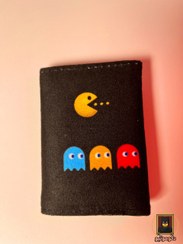 تصویر کیف پول پارچه‌ای فانتزی Pacman Fancy Fabric Wallets